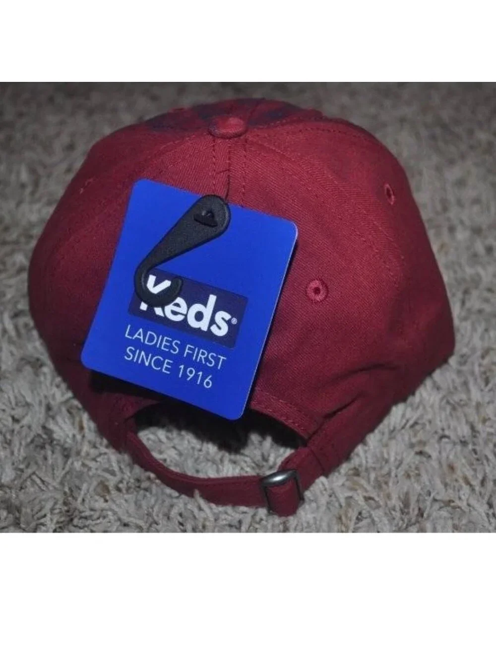 Womens Baseball Hat Keds Red Plaid Adjustable Back Strap Twill Cap Cotton